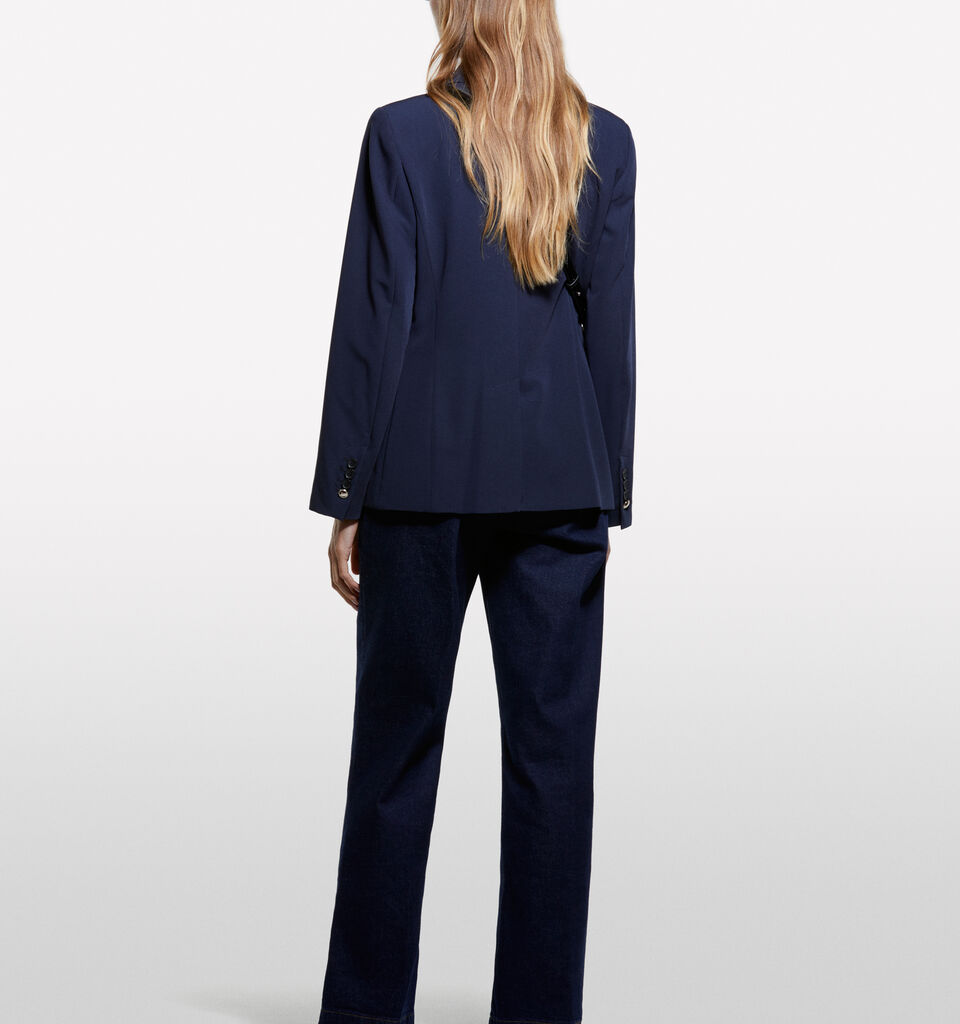 Μπλέιζερ μπλε σκούρο με κουμπιά gold - μπλέιζερ γυναικεία - Σκουρο Μπλε | Sisley image number 2